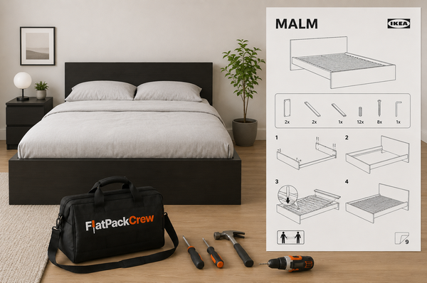 Assembled Malm Bed