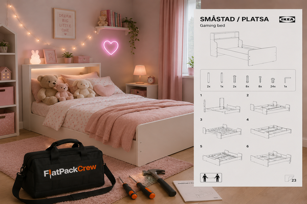 FlatPackCrew Assembled Smastad Bed